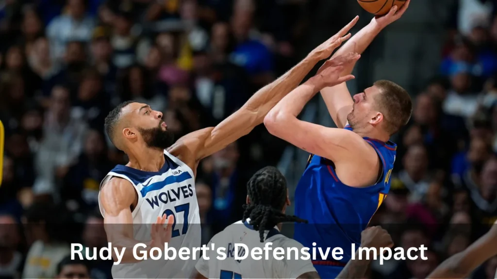 timberwolves vs dallas mavericks match player stats Rudy Gobert's Defensive Impact