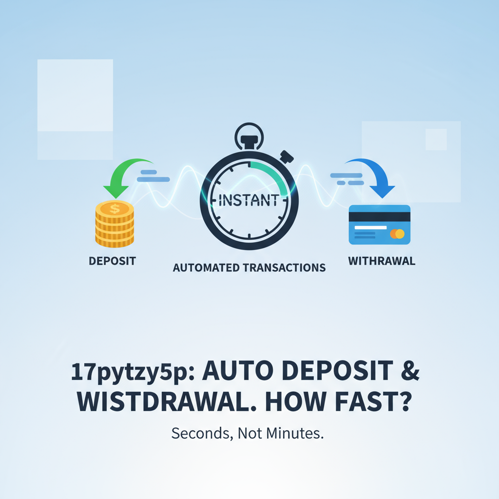 เจาะลึก 17pytzy5p: ฝาก-ถอน ออโต้ กี่นาที? เคล็ดลับเพิ่มความเร็วที่คุณต้องรู้!